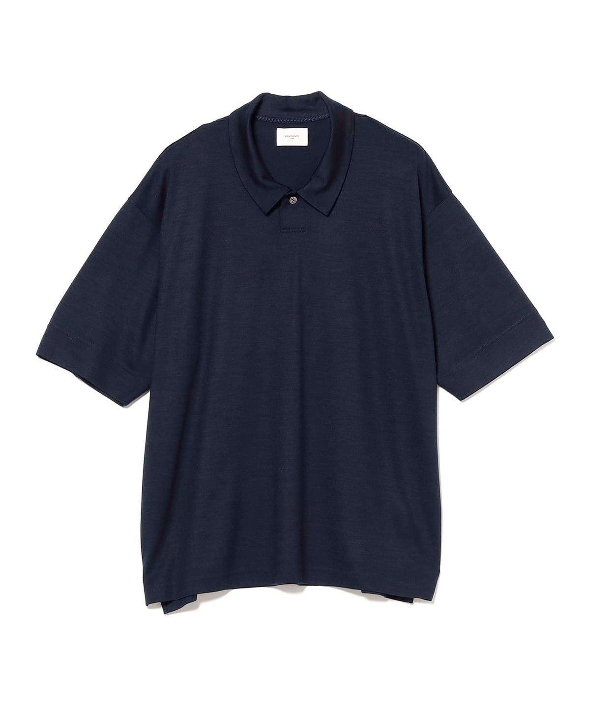 トップス wrapinknot wool POLO-SHIRT / BLACK International Gallery BEAMS（インターナショナルギャラリー ビームス