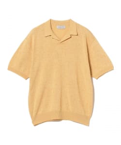 ENCOMING / コットンミックス ニット ポロシャツ