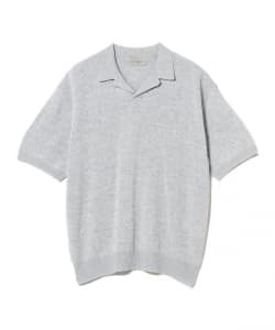 ENCOMING / コットンミックス ニット ポロシャツ