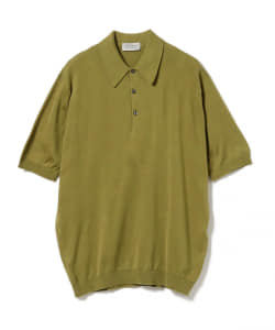 ▲JOHN SMEDLEY / ISIS 30ゲージ コットンニットポロ