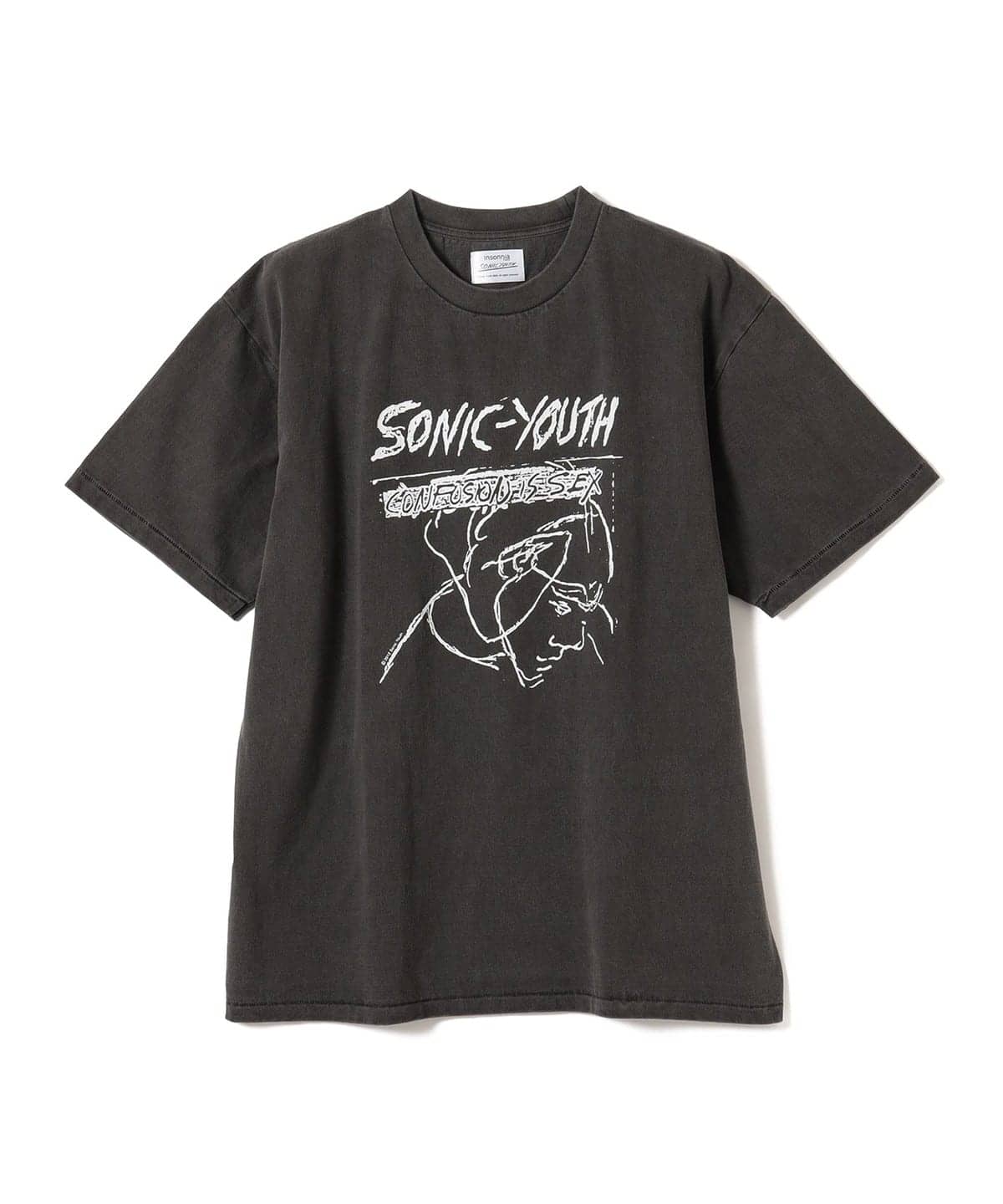 Insonnia Projects インソニア プロジェクツ / SONIC YOUTH CONFUSION COVER プリントTシャツ Tシャツ・カットソー MEN BLACK 1/S Insonnia Projects インソニア プロジェクツ / SONIC YOUTH CONFUSION COVER プリントTシャツ Tシャツ・カットソー MEN BLACK 1/S