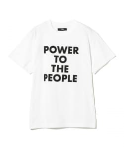 THE END / POWER TO THE PEOPLE プリントTシャツ