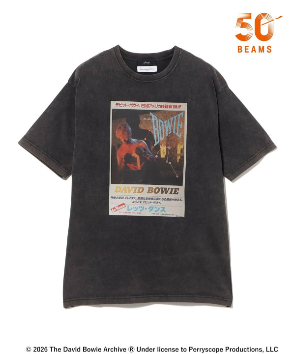 【別注】U/MUSIC × IG / DAVID BOWIE グラフィック Tシャツ 程良くゆとりのあるシルエット