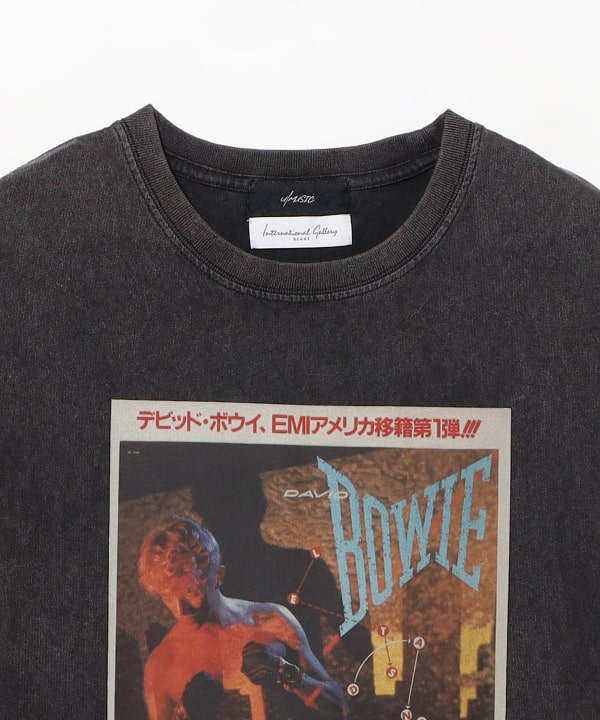 【別注】U/MUSIC × IG / DAVID BOWIE グラフィック Tシャツ パウダー加工によるヴィンテージのような風合