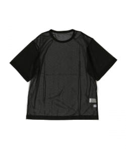 ▲IG / パネル メッシュTシャツ