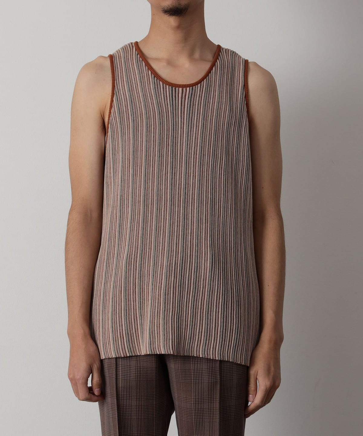 マルチカラー ニットタンク トップス MEN MULTI-ST M マルチカラー ニットタンク トップス MEN MULTI-ST M