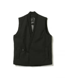 ▲02DERIV. / 別注 キモノカラー パディングベスト