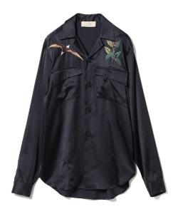▲＜MEN＞MAISON FLANEUR / 2ポケット エンブロイダリーシャツ