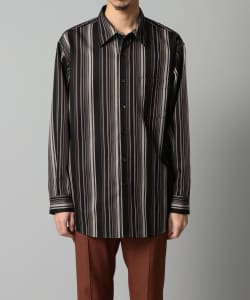IG / 男裝 縲縈紗線染 標準領 長袖 襯衫