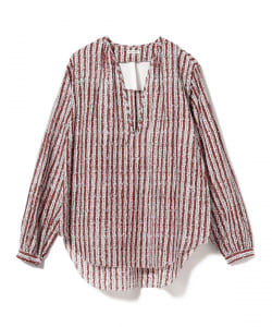 NICENESS / ASHA.L ストライププリント ペザントシャツ