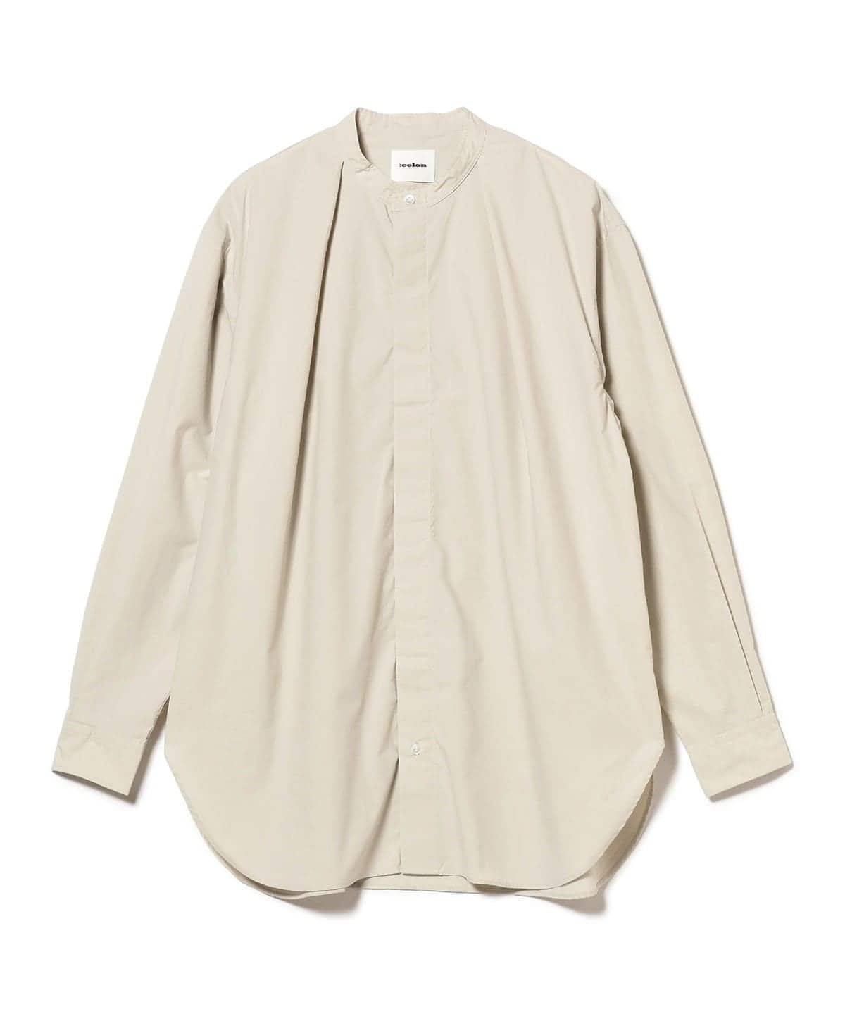 【別注】:colon / テクナコットン スタンドカラーシャツ シャツ・ブラウス MEN GREIGE 1/S 【別注】:colon / テクナコットン スタンドカラーシャツ シャツ・ブラウス MEN GREIGE 1/S