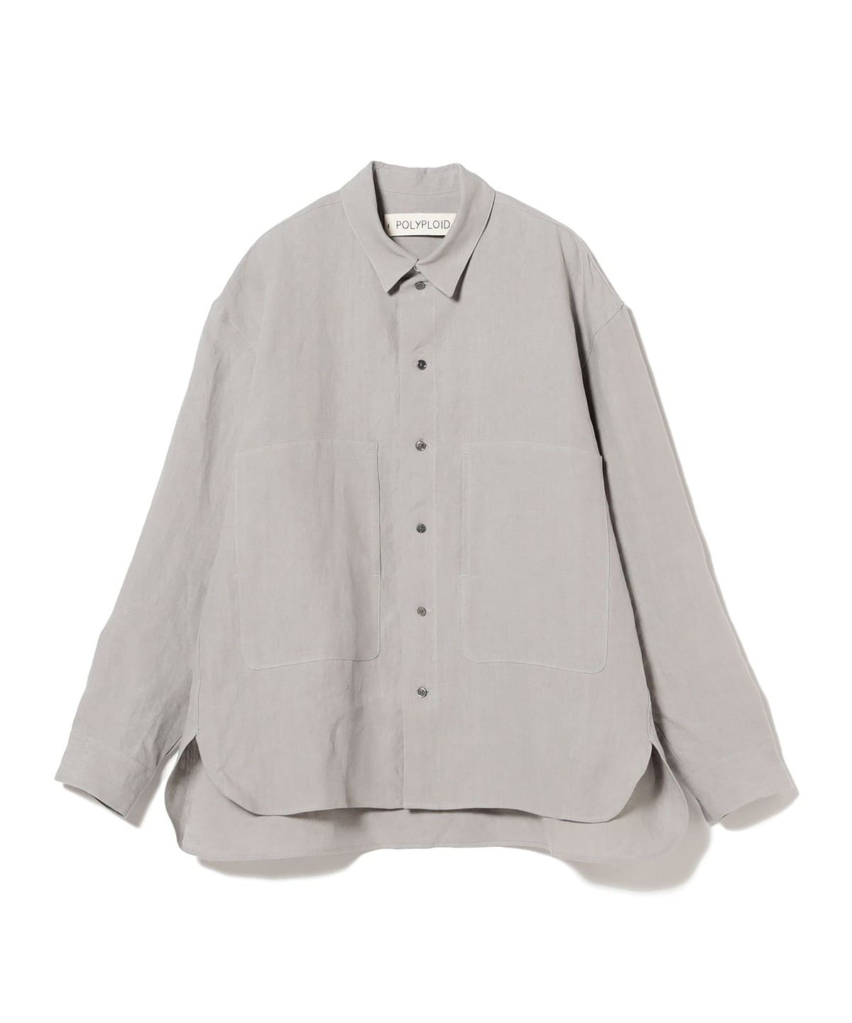 POLYPLOID / ストーンウォッシュリネン シャツジャケット シャツ・ブラウス MEN LIGHT GREY 3 POLYPLOID / ストーンウォッシュリネン シャツジャケット シャツ・ブラウス MEN LIGHT GREY 3