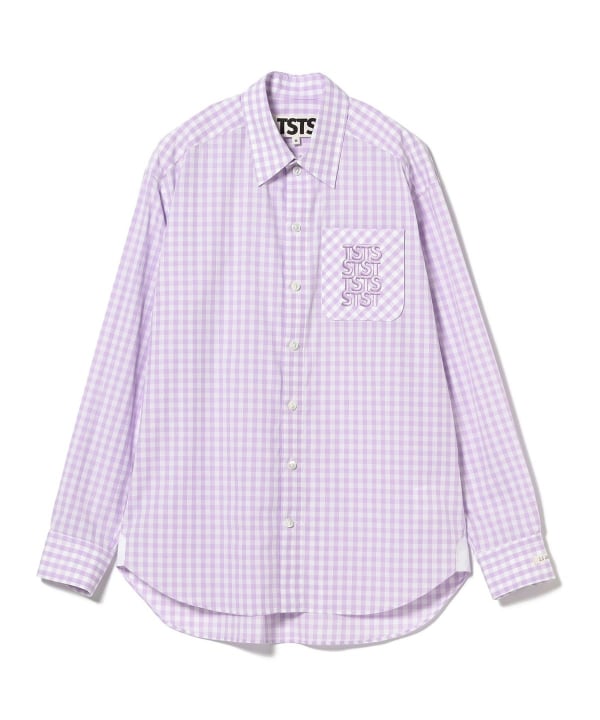 TSTS ピンク チェック柄 Tシャツ TSTS（ティーエスティーエス）のT