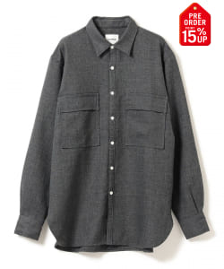 【+15%ポイントUP】【別注】:colon / シャンブレー ダブルポケット シャツ