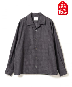 【+15%ポイントUP】【別注】:colon / ドット コーデュロイ オープンカラー シャツ