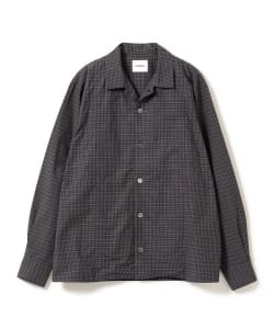 【+15%ポイントUP】【別注】:colon / チェック タイプライター オープンカラー シャツ