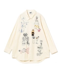 mii / エンブロイダリー レギュラーカラー シャツ