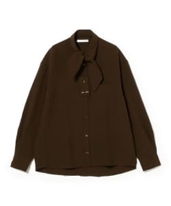 CMMN SWDN / POET ウール スカーフカラー シャツ