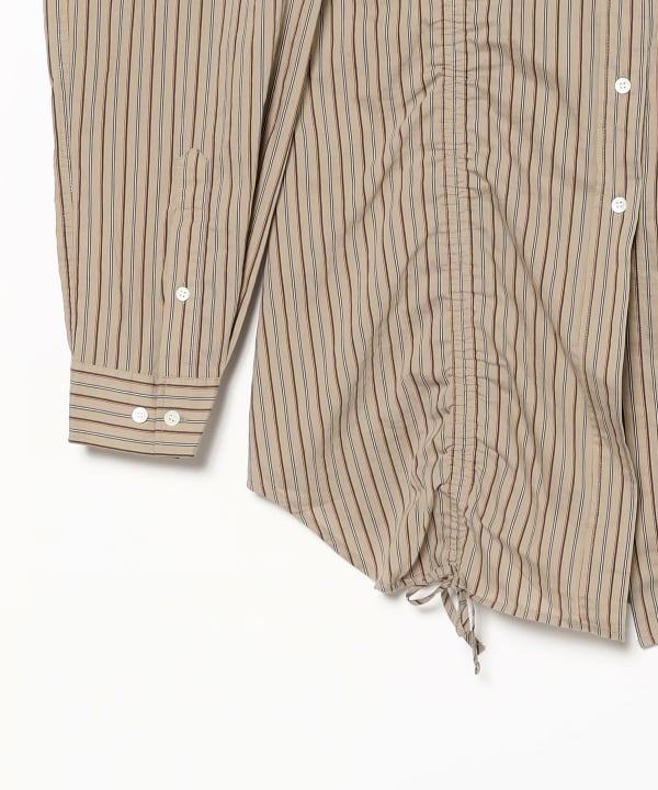 HOPE / STRING Cotton Nylon Stripe Shirt