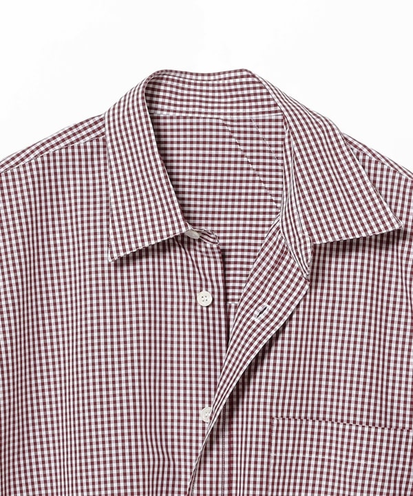 MARINA YEE / SHIRT1 オーバーサイズ シャツ RED PLAID