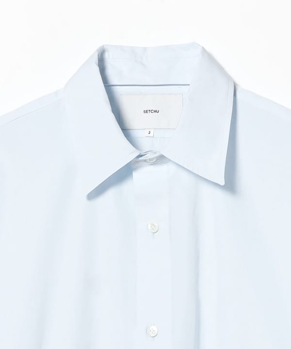 SETCHU / Cotton 3-Open Solid Shirt