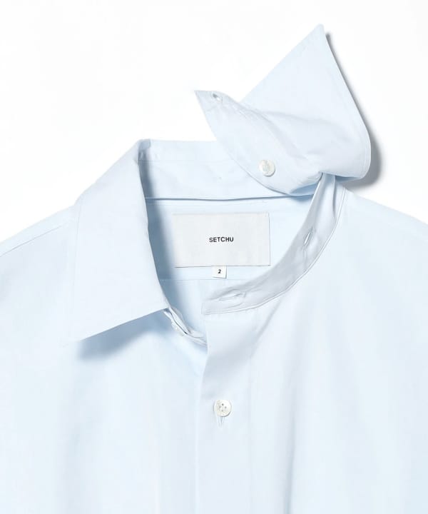 SETCHU / Cotton 3-Open Solid Shirt