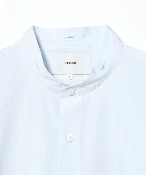 SETCHU / Cotton 3-Open Solid Shirt