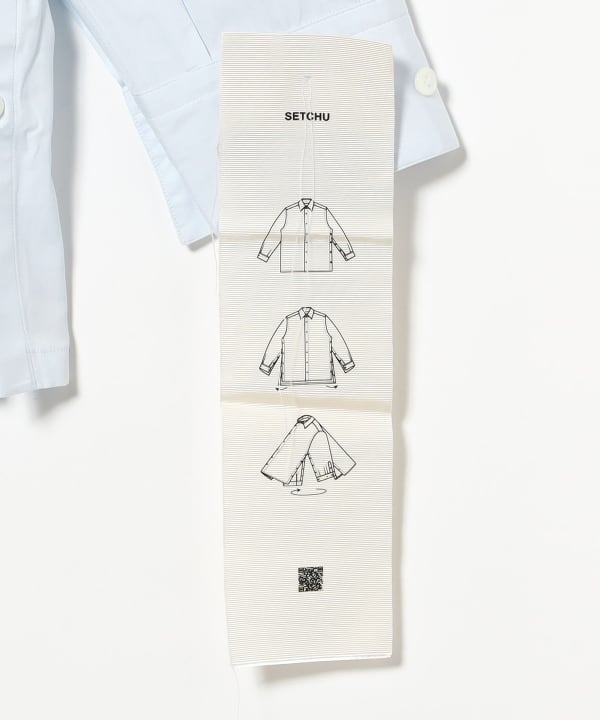 SETCHU / Cotton 3-Open Solid Shirt