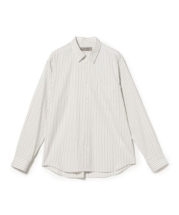 QUATTROCCHI / ストライプ シグネチャー シャツ 26AW 幅広い着こなしに対応するバランスの良いシルエット