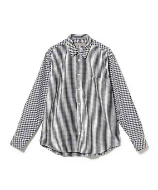 QUATTROCCHI / ギンガムチェック シグネチャー シャツ 26AW	 幅広い着こなしに対応するバランスの良いシルエット