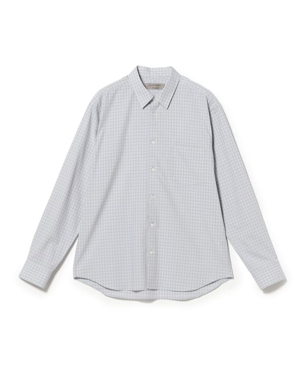 QUATTROCCHI / オンブレチェック シグネチャー シャツ 26AW	 幅広い着こなしに対応するバランスの良いシルエット