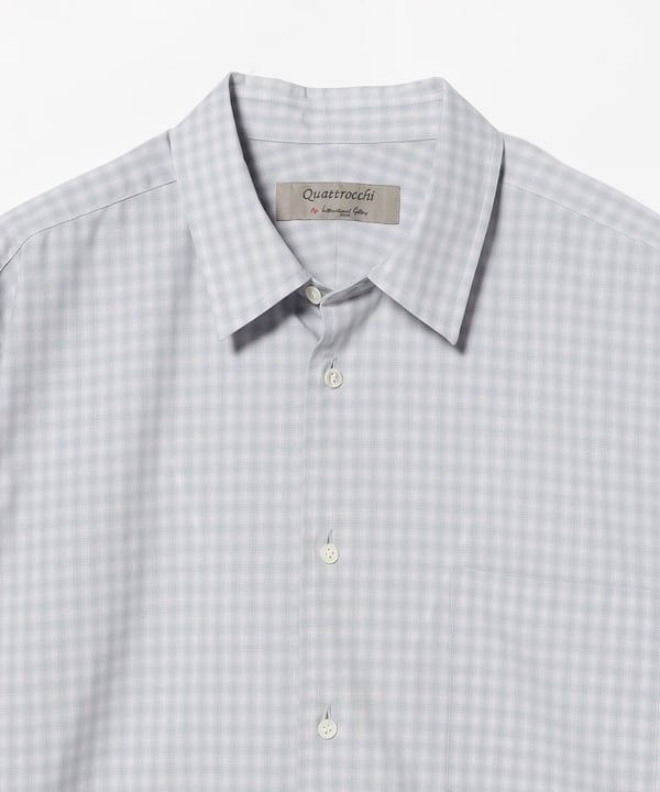 QUATTROCCHI / オンブレチェック シグネチャー シャツ 26AW	