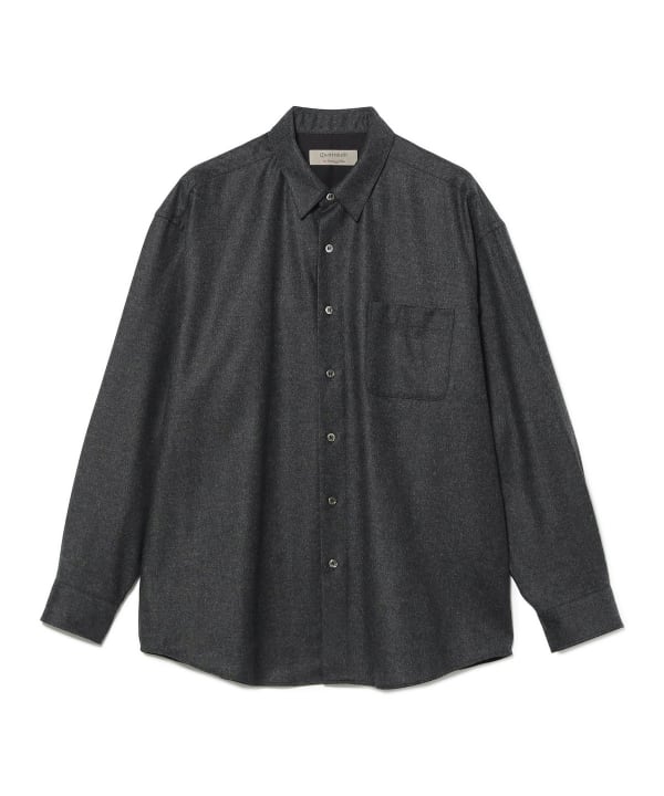 QUATTROCCHI / ウールミックス リラクシング シャツ 独特なぬくもりと光沢感に加工でソフトな風合をプラス
