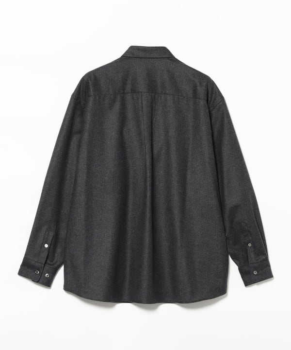 QUATTROCCHI / ウールミックス リラクシング シャツ