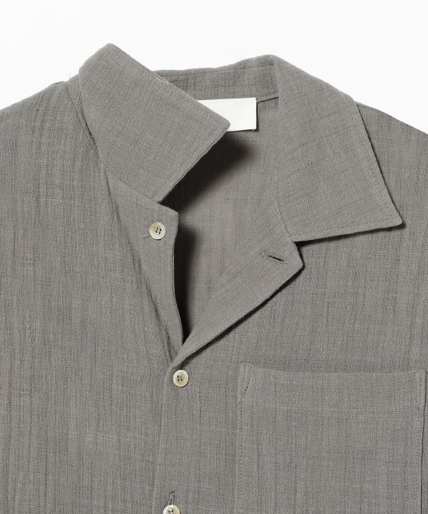 Sefr / EVERYDAY SHIRT コットン オープンカラー シャツ