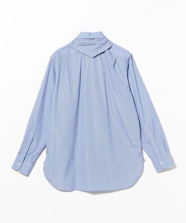 SALON C. LUNDMAN / コットン ストライプ バンダナ シャツ
