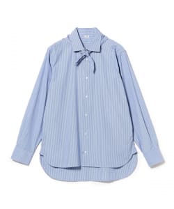 SALON C. LUNDMAN / コットン ストライプ バンダナ シャツ