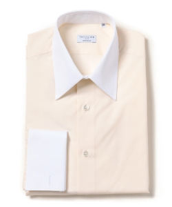 ▲THUILLIER / ポプリン クレリックレギュラーカラーシャツ