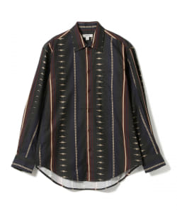▲PHIPPS / ストライプ ポインテッドカラーシャツ