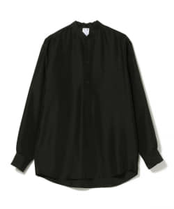 ▲ondo / シルク バンドカラー シャツ