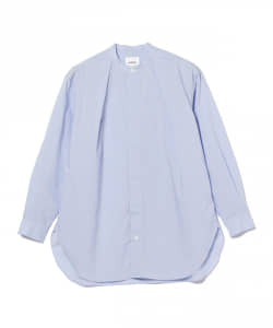 ▲:colon / コットンタイプライター スタンドカラーシャツ