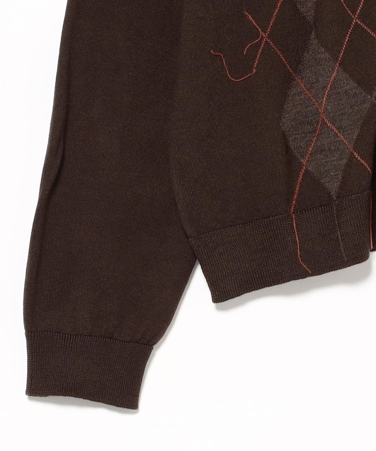 【最終値下げ】our legacyイブニングポロ アーガイルパターン 送関込【OUR LEGACY】イブニングポロ カーディガン アーガイル