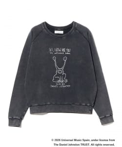 【別注】U/MUSIC × IG / DANIEL JOHNSTON HI,HOW ARE YOU グラフィック スウェット
