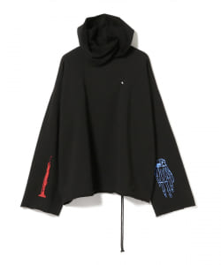 ▲＜MEN＞RAF SIMONS / オーバーサイズ スカーフ フーディー