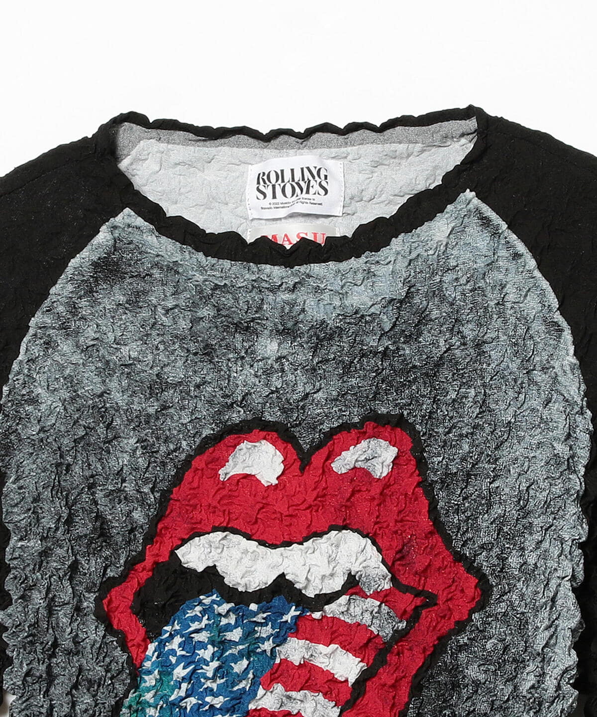 最新人気 LIPS RAGLAN MASU MASU Tシャツ TONGUE TONGUE AND AND LIPS