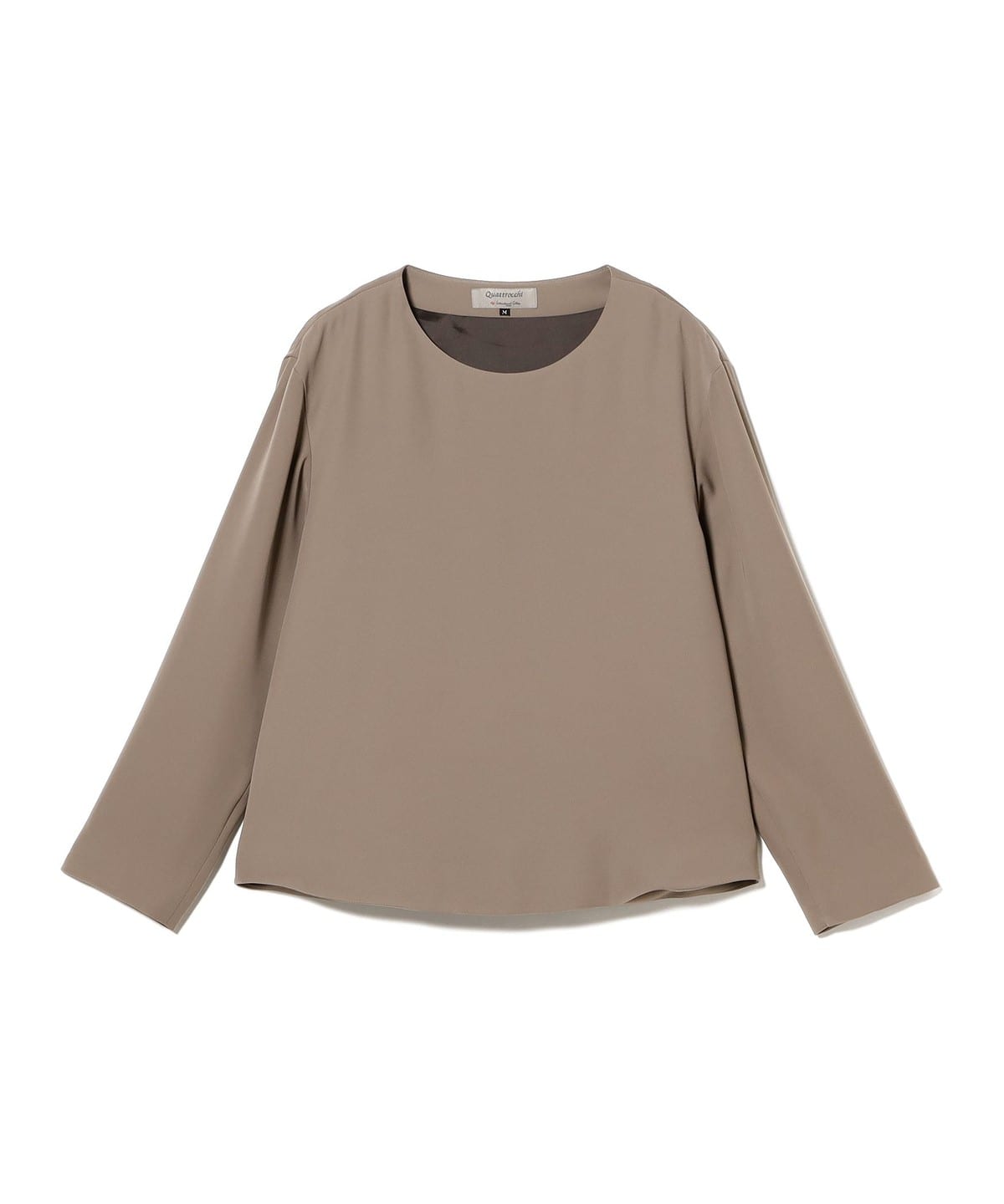 QUATTROCCHI クアトロッキ / ダブルクロスサテン プルオーバー Tシャツ・カットソー MEN GREIGE L