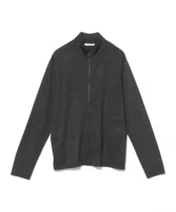 【別注】SLOANE / ウールテンジク フルジップ スタンドカラー ニット