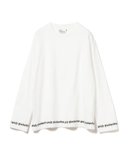 ▲White Mountaineering / ヘム プリント ロングスリーブTシャツ