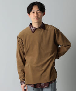 IG/ メローステッチ パイル クルーネックTシャツ