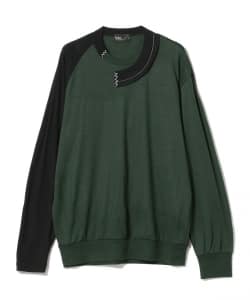 kolor / アシンメトリー クルーネックニット